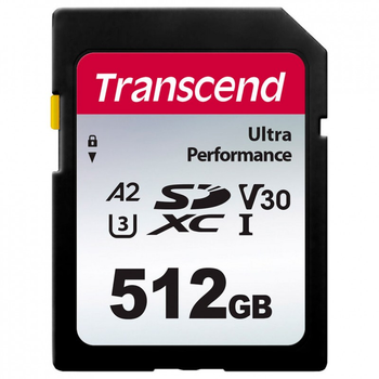 Карта памяти Transcend 512GB SD class 10 UHS-I U3 4K (TS512GSDC340S) (249125)