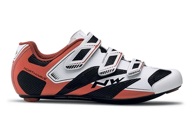 Туфлі велосипедні Northwave SONIC 2 M 43.5 (10.75US) White/black/red (80161015-53)