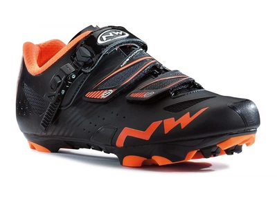Туфлі велосипедні Northwave HAMMER SRS M 41 (8.5US) Black/orange (80142003 06)