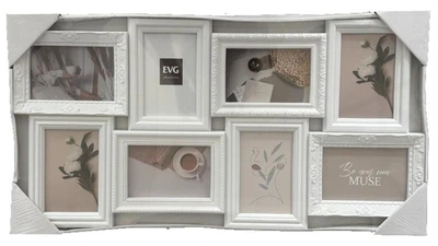 Мультирамка на 8 фотографий 10х15 см EVG INNO ZB-8-3769 WHITE COLLAGE