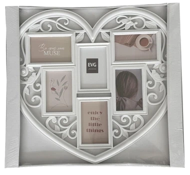Мультірамка на 6 фотографій 10х15 см EVG INNO ZB-6-5358 HEART COLLAGE