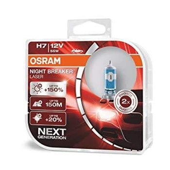 Лампа 12V H7 55W +110% OSRAM Night Breaker [64210-NBU] (499 NBU) (БОКС)
