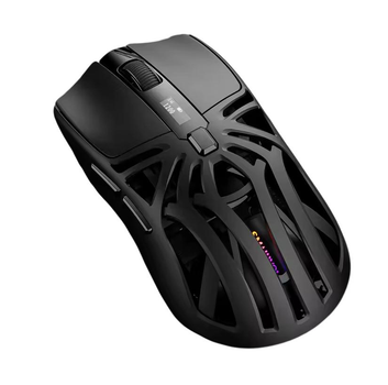 Игровая мышка аккумуляторная SMAILWOLF RS8, с экраном, 1000Hz, 3 вида подключения(2.4G/Bluetooth/провод), 10000dpi, черная