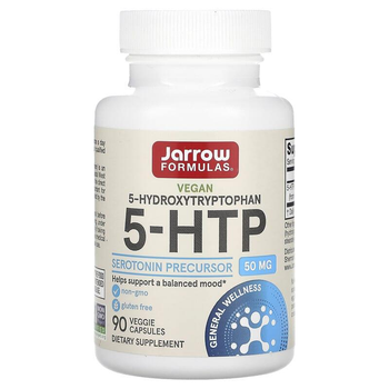 Гідрокситриптофан, 5-HTP, Jarrow Formula, 50 мг, 90 капсул