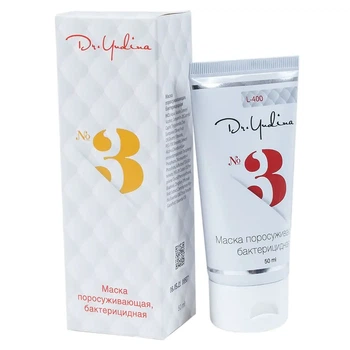 Маска №3 поросуживающая бактерицидная на основе каолина Dr. Yudina Anticoagulant bactericidal mask based on kaolin №3 50 мл