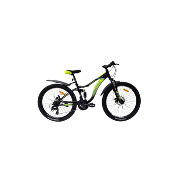 Велосипед Cross 26 ST Pioneer 2024 Рама-14 black-neon yellow
