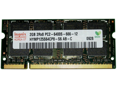 Модуль пам'яті Hynix 2 GB SO-DIMM DDR2 800 MHz (HYMP125S64CP8-S6)