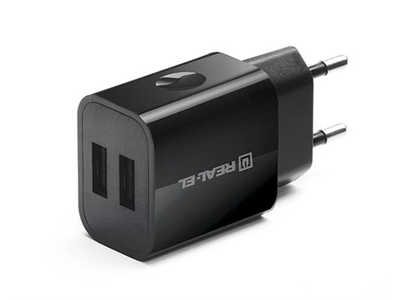 Сітчастий зарядний пристрій REAL-EL CH-210 Black (EL123160014)
