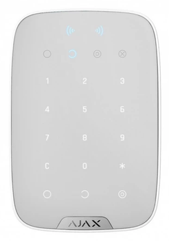 Бездротова сенсорна клавіатура Ajax KeyPad Plus Біла