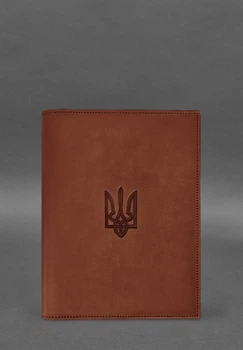Обложка для нотариального реестра, кожаная, защита документов, светло-коричневая(BB_30004836)