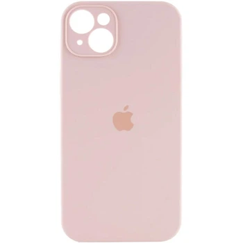 Чохол Silicone Premium case з захистом камери для iPhone 13 Full Camera Protective pink sand 9710