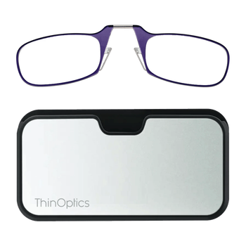 Очки для чтения Thinoptics 2.00 фиолетовые / Чехол универсальный метал (2.0PURMUP )