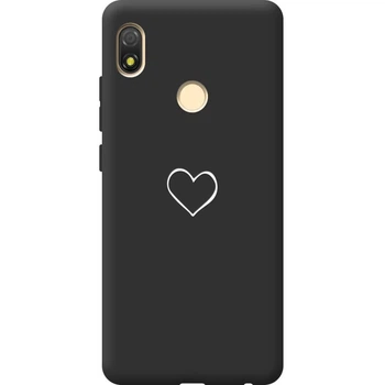 Силиконовый Черный Чехол с Картинкой для Tecno Pop 3 Принт (Сердце) (44375-ysb82)