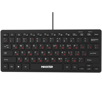 Клавіатура Maxxter KBM-C01B-UA Black