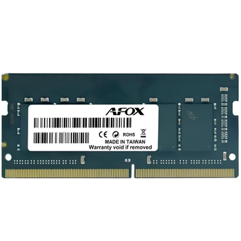 Модуль пам'яті Afox SoDIMM 16Gb DDR4 3200 MHz AFox, Retail (AFSD416PS1P)