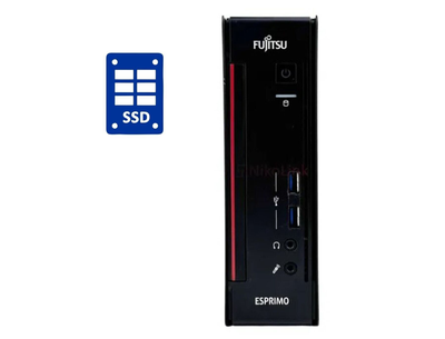 Неттоп Б-класс Fujitsu Esprimo Q556 USFF / Intel Core i3-6100T (2 (4) ядра по 3.2 GHz) / 32 GB DDR4 / 2000 GB SSD / Intel HD Graphics 530 б/у