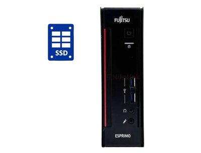 Неттоп Б-класс Fujitsu Esprimo Q556 USFF / Intel Core i3-6100T (2 (4) ядра по 3.2 GHz) / 32 GB DDR4 / 256 GB SSD / Intel HD Graphics 530 б/у