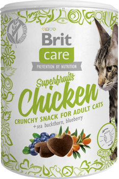Лакомство для кошек Brit Care Cat Snack Superfruits Chicken курица 100 г (8595602521432)