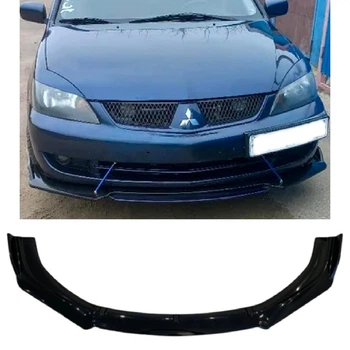 Пластикова губа на бампер Mitsubishi Lancer 9 молдинг бампера спідниця універсальна чорний.