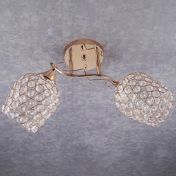 Люстра потолочная на 2 хрустальных плафона Sneha (9950403052/2 GOLD)