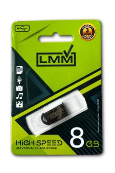 Флешка USB 8GB LMM Mini Fit металлический корпус влагозащищенный 480 Мбіт/с