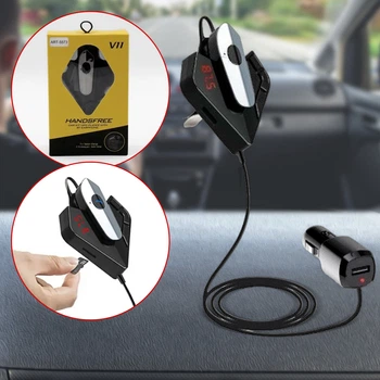 Трансмиттер FM MOD V11 BT гарнитура Bluetooth 50 мВт microSD