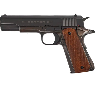 Пневматический пистолет Borner 1911 Blowback (Colt 1911, металл)