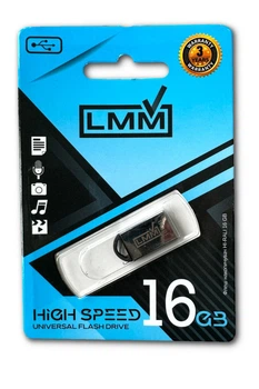 Флешка USB 16GB LMM Mini Fit металлический корпус usb 2.0 влагозащищенный