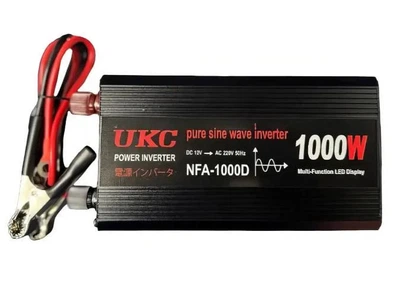 Преобразователь синусоида UKC AC/DC sine 1000W чистая синусоида защита от перегрева