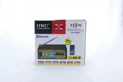 Усилитель мощности UKC AMP 699 BT черный с пультом ДУ и дисплеем