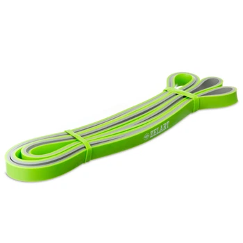 Резина для фитнеса и подтягиваний двухслойная Power Bands FI-0911-2 мощность XXS Green-Gray