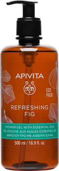 Гель для душу Apivita Refreshing Fig з ефірними оліями 500 мл (5201279073770)