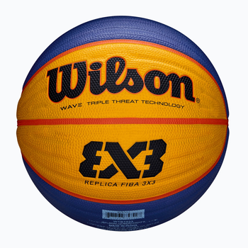 М'яч баскетбольний для стритболу Wilson FIBA 3X3 WTB1033XB №6 Жовто-синій