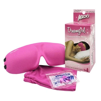 Маска для сна MACK`S Shut-Eye Shade Dreamgirl с берушами и дорожным мешком розовая 8838