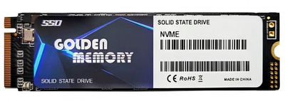 SSD диск Golden Memory 1TB M.2 2280 NVMe PCIe 3.0 x4 3D NAND TLC (GMNV322801TB)