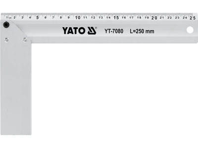 Уголок столярный алюминиевый l= 250 мм YATO (YT-7080)
