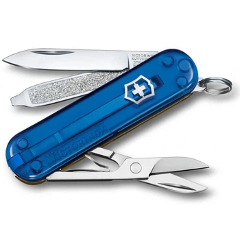 Ніж Victorinox Classic SD Transparent Blue (1049-Vx06223.T2G.T81)