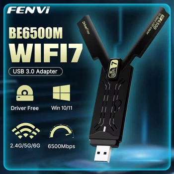 Сетевой адаптер Fenvi FU-BE6500 Wi-fi 7, Tri Band2.4G/5G/6GHz