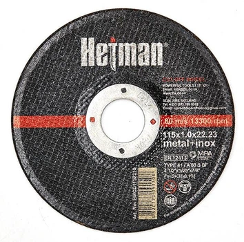 Диск відрізний по металу NovoAbrasive Hetman 115x1,0x22,23 мм (HMCD1152210)