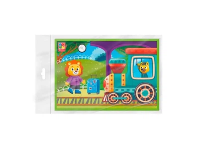 Пазли м’які Потяг, Vladi Toys, 12 ел., VT1104-22
