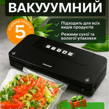 Вакууматор Silver Crest SV 125 C3 Для влажного вакуумирования (Черный)