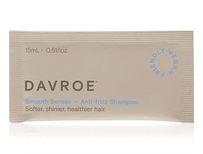 Смягчающий шампунь для разглаживания волос DAVROE Smooth Senses Anti-Frizz Shampoo, 15мл (9326123008268)