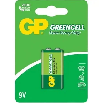 Батарейка солевая GP GreenCell 6F22 (крона), блистер 1шт (GP1604GLF-2UE1)