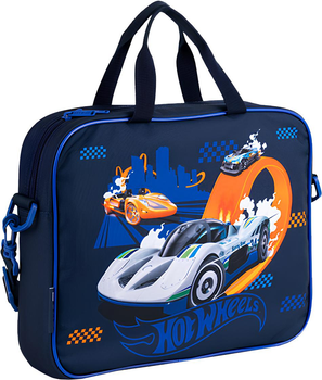 Шкільна текстильна сумка Kite Ninja Turtles A4 27х34х7 см 1 відділення Синя (HW25-589)