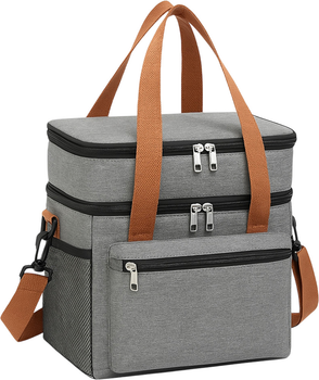 Сумка-холодильник EcoKraft TG14 25х18х27.5 см термосумка 16 л Сіра (RJTPS24102311)