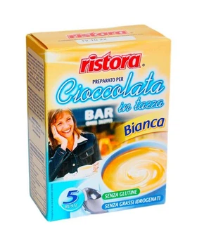 Горячий шоколад белый без глютена Cioccolata Bianca Ristora 5 * 23 г