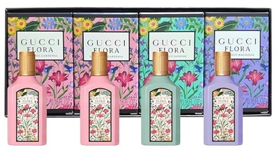 Набір мініатюр для жінок Gucci Flora Парфумована вода Gorgeous Gardenia 2 x 5 мл + Парфумована вода Gorgeous Jasmine 5 мл + Парфумована вода Gorgeous Magnolia 5 мл (3616304957307)