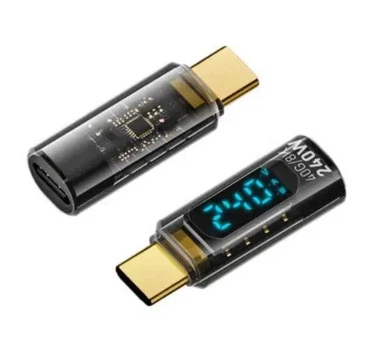 Цифровой LED Type-C тестер 8K 60Hz — измеритель мощности PD 240W OTG адаптер-конвертер передача данных до 40 Гбит/с