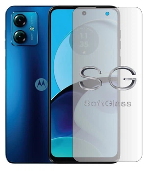 Мягкое стекло для Motorola G14 на экран полиуретановое SoftGlass