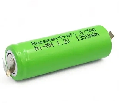 Аккумулятор промышленный Bossman 4/5 AA 1350mAh 1.2v Ni-Mh с контактами (d=14; l=43)